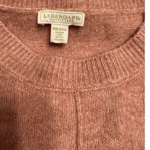 Legendary Outfitters Womens XXL Rose Pink Crew Neck Knit Sweater Pullover Ribbed